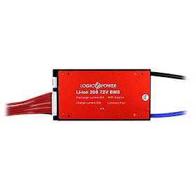 BMS плата Li-ion 72V 20S Dis 40A Ch 20A