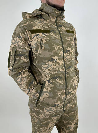 Літній польовий камуфляжний костюм pixel, костюм полегшений "Паплін" піксель, форма ЗСУ, фото 2