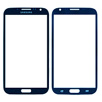 Стекло фронтальное Samsung N7100 Note 2, синий