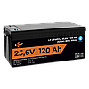 Акумулятор LP LiFePO4 25,6V - 120 Ah (3072Wh) (Smart BMS 100А) з BT пластик для ДБЖ, фото 5