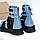 Ефектні літні закриті босоніжки черевики колір синій денім, фото 6