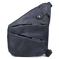Мужская сумка-слинг через плечо микс канваса и кожи TARWA RKK-6402-3md LIKE