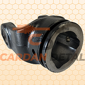 Вилка на трьохгранну (трикутну) трубу під хрестовину 27х70 мм