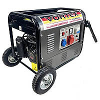 Генератор бензиновый Vortex VG 8500 4,4 кВА 3 фазы электростартер ESTG IN, код: 7801354