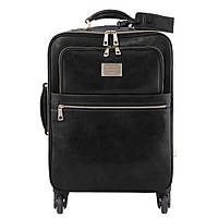 Дорожный кожаный чемодан на 4х колесах TL Voyager TL141911 Tuscany (Черный) LIKE