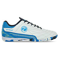 Взуття для футзалу чоловіче PRIMA 210671-4 розмір 45 колір білий-блакитний lk