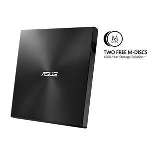 Привод оптичний портативний ASUS ZenDrive SDRW-08U7M-U DVD+-R/RW burner M-DISC USB2.0 чорний Retail Box Slim