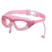 Очки-полумаска для плавания детские с берушами Zelart 9200 цвет розовый lk
