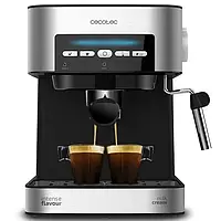 Кавоварка Cecotec Cumbia Power Espresso 20 Matic 1509 Black Silver ріжкова, еспресо