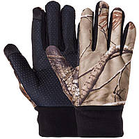 Перчатки для охоты и рыбалки с закрытыми пальцами Zelart BC-9236 размер L цвет камуфляж лес lk