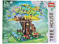 Детский игровой конструктор в виде домика на дереве "Tree House" на 888 деталей || Kilometr+