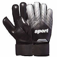 Перчатки вратарские Zelart 920 размер 10 цвет черный-серый lk