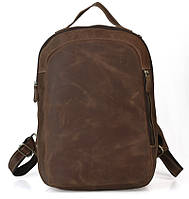 Рюкзак из нубука, эксклюзивная модель, коричневый LIKE