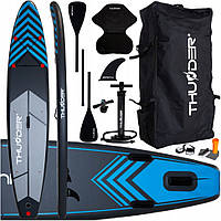 Надувная SUP доска Steel Thunder SUP-STEEL-BLUE з веслом Blue 365 см , Land of Toys