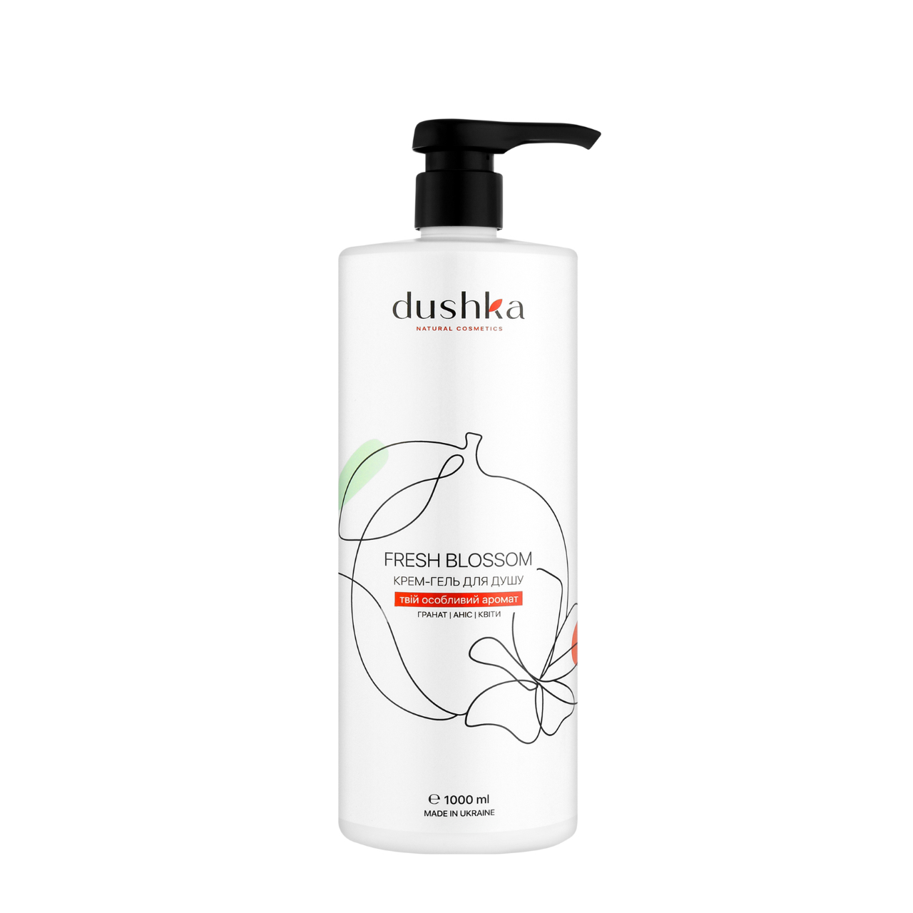 Крем-гель для душу жіночий Dushka Fresh Blossom "Твій особливий аромат", 1000 мл, фото 1