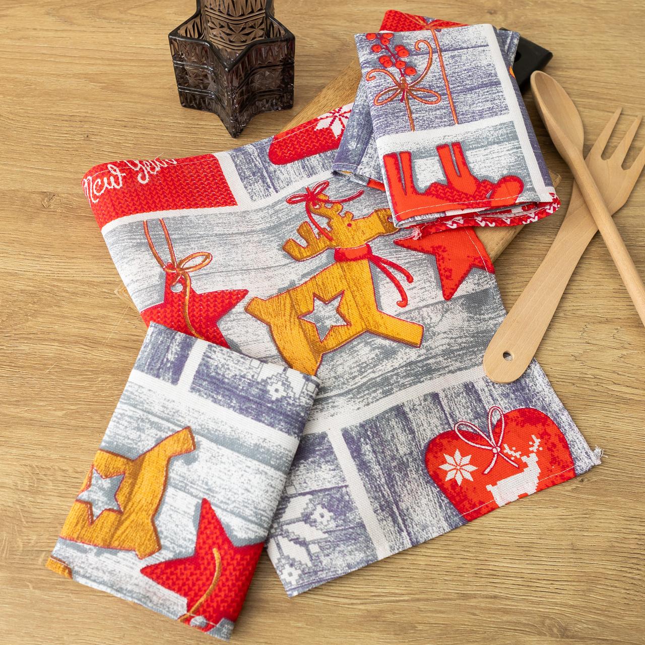 Серветки лляні "Чудеса" (комплект 4 шт.), фото 1