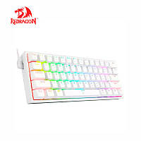 Клавіатура REDRAGON Fizz К617 White | МЕХАНІКА | 61 клавіша | HOT SWAP | RGB