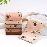 Набір кухонних рушників Coffee світлі (мікрофібра) 5 шт. 35x75 см, фото 5