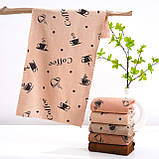 Набір кухонних рушників Coffee світлі (мікрофібра) 5 шт. 35x75 см, фото 7