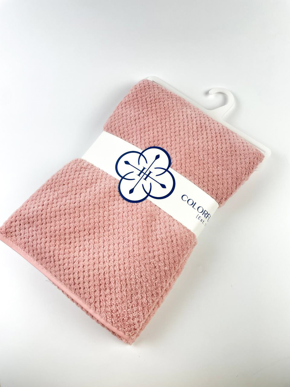 Рушник лицьовий мікрофібра Elite (рожевий) 100х50 см, фото 1