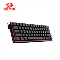 Клавіатура REDRAGON Fizz К617 Black | МЕХАНІКА | 61 клавіша | HOT SWAP | RGB