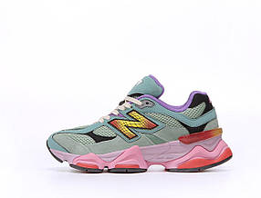 Жіночі Кросівки New Balance 9060 Warped Teal Pink / Нью Беланс 9060 Ворпт Бірюзові з Рожевим