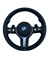 Руль с лепестками для BMW F15/F16 с функцией Traffic Jam Assist подогрев б/у в идеальном состоянии оригинал