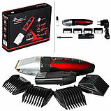 Професійна, Машинка для стрижки бороді, Машинка для стрижки волосся домашня, Професійна електробритва CU-19, фото 4