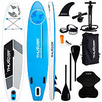 Надувная SUP доска Planet Thunder SUP-PLANET-BLUE с веслом Blue 320 см , Vse-detyam