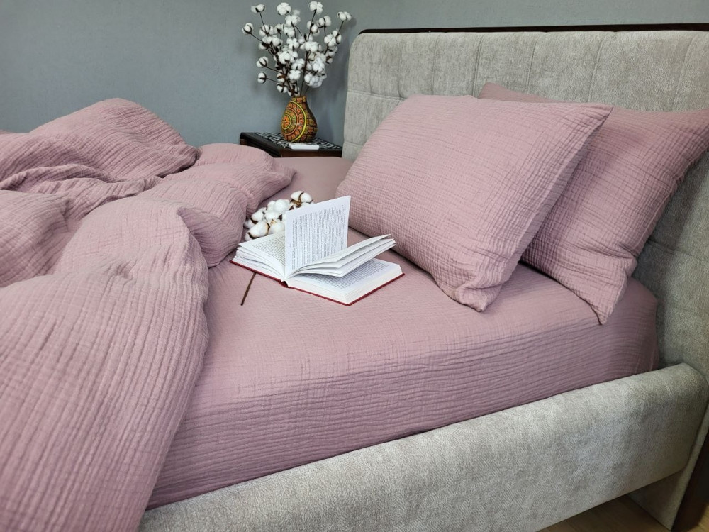 Комплект постільної білизни муслін Orhid Rose
