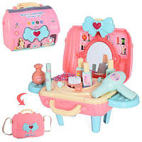 Трюмо 23*22*27см, фен, гребінець, флакони, 24 предмети, склад.в сумочку, в кор. 23*18*10см  (36шт)