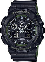 Протиударний годинник Casio GA-100L-1ACR, тактичний годинник, касіо джи шок, casio g shock