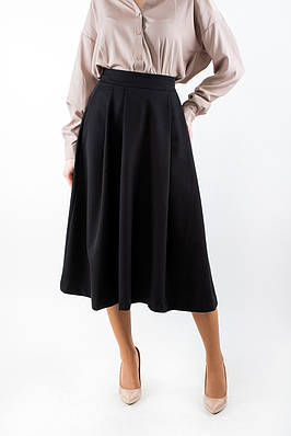 Спідниця міді чорна 5152 (2000000124629)