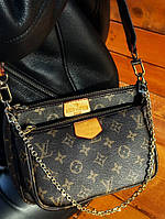 Жіноча сумка Louis Vuitton multi pochette brown  LUX