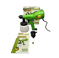 Пістолет-фарбопульт Procraft PSE550 550 Вт, 640 мл/хв, Електрокрапкіпульт ручний для фарбування 30000 об./хв