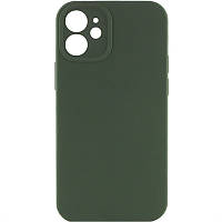 Чехол Silicone Case Full Camera Protective (AA) NO LOGO для Apple iPhone 12 Зеленый / Cyprus Green