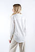 Блуза сорочкового типу шовкова біла 4156 (2000000126159), фото 3