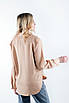 Блуза сорочкового типу шовкова бежева 4156 (2000000126913), фото 2