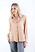 Блуза сорочкового типу шовкова бежева 4156 (2000000126913), фото 5