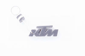 Брелок каучук (сіро-білий) KTM AS