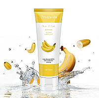 Їстівне мастило Private life зі смаком банана 30 мл, інтим-гель на водній основі оральний лубрикант