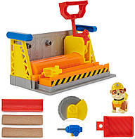 Крепыш щенячий патруль с кинетическим песком Rubble s Workshop Playset, Construction Toys