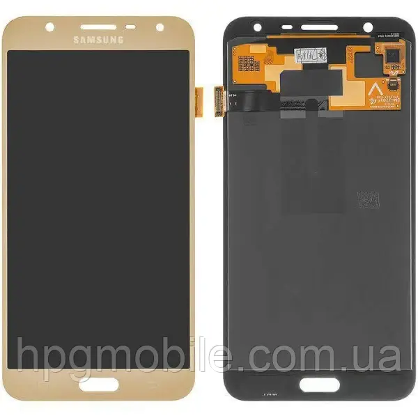 Дисплей для Samsung SM J701/J7 Neo 2018 (OLED) модуль (екран, сенсор) Золотий, фото 1