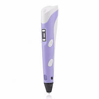 3D ручка PEN-2 UTM c LCD дисплеем и набором пластика Фиолетовый! Лучший товар