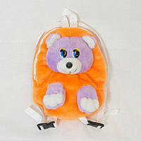 Рюкзак детский Zolushka Медведь 28см оранжево-сиреневый (ZL2624) QT, код: 2606455