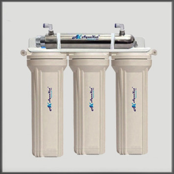Фильтр для воды под мойку четырёхступенчатый Aquakut FP-3-UV с UV установкой - фото 1 - id-p227016665