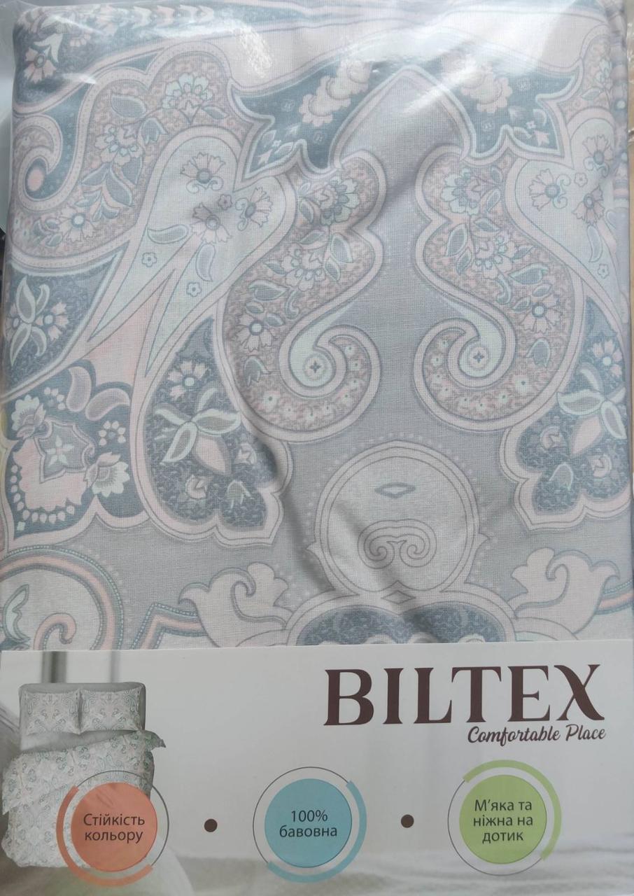 Комплект постільної білизни двоспальне Євро 220х200 см, простирадло 240х220 см, наволочка 50х70 2шт, фото 1