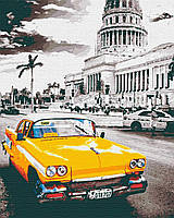 Картина за номерами Yellow cab la Havana 40*50 см Рив'єра Бланка RB-0154