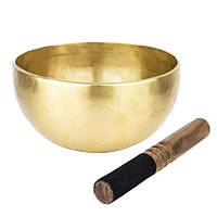 Поющая чаша Тибетская Singing bowl Ручная холодная ковка 20,5 20,5 9,5 см Бронза матовая (274 PS, код: 8020791