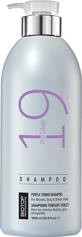 BIOTOP 19 Шампунь антижовтий для волосся Pro Silver 1000 мл, фото 1
